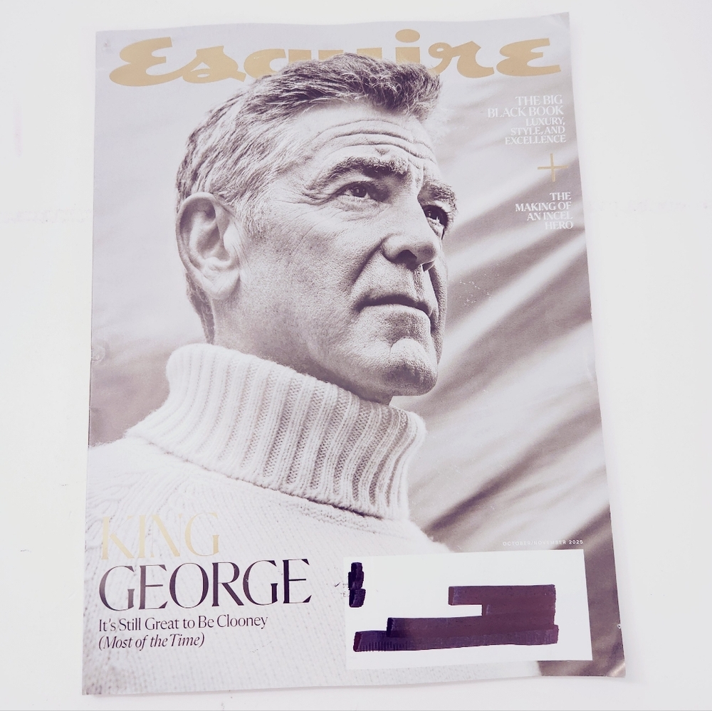 🍭7/$15 Esquire Magazine October/November 2025 George Clooney
